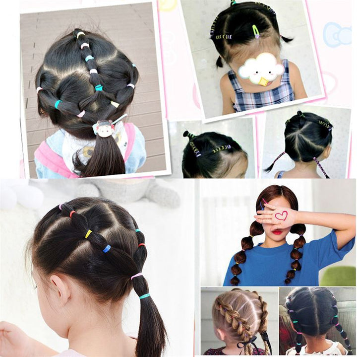 SOHO Liva Snag Free Hair elastics, 500 pcs - Brown - Hair Accessories | Fashiongirl