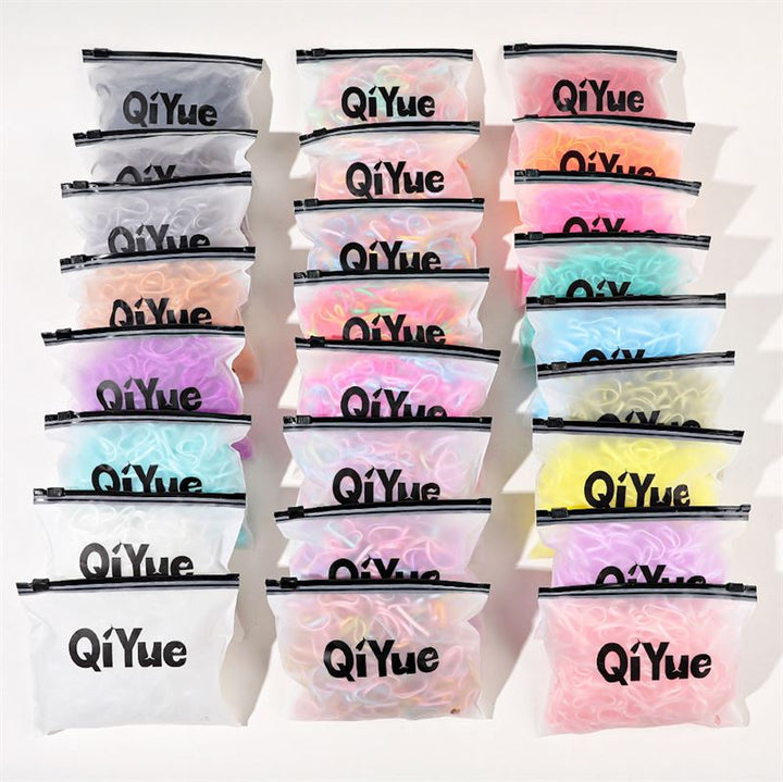 SOHO Liva Snag Free Hair elastics, 500 pcs - Milkshake - Hair Accessories | Fashiongirl