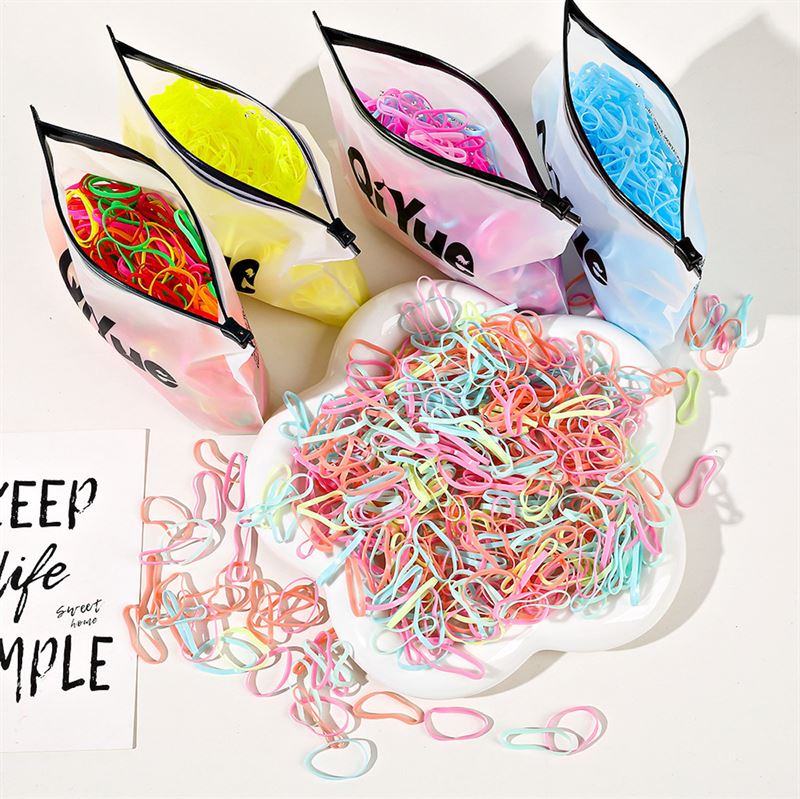 SOHO Liva Snag Free Hair elastics, 500 pcs - White - Hair Accessories | Fashiongirl