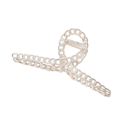 SOHO Monz Metal Hair Claw - Silver - Hair Accessories