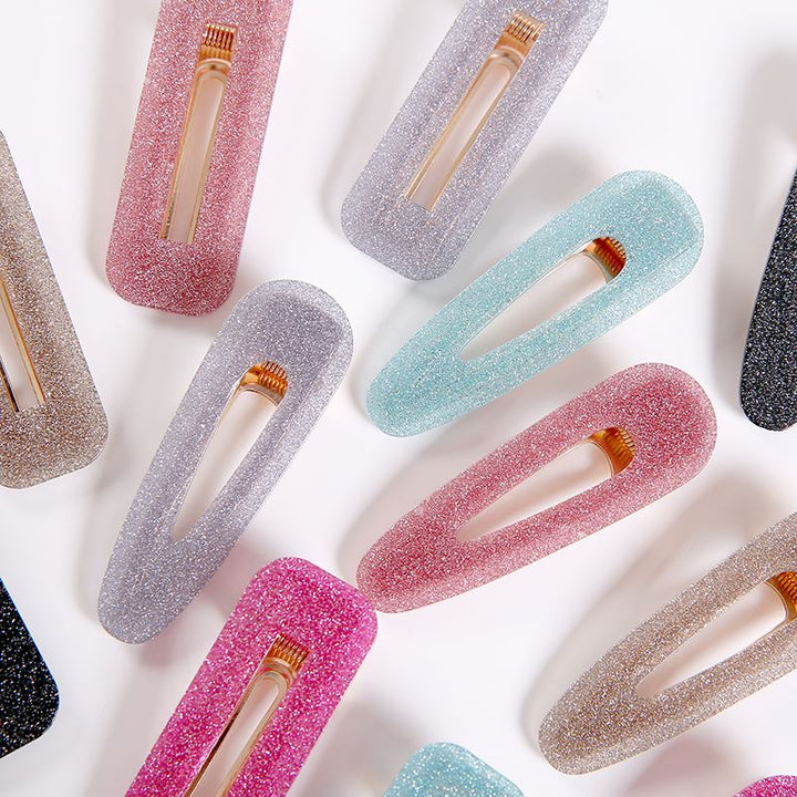 SOHO Mova Hair Clip - Glitter Silver - | Fashiongirl