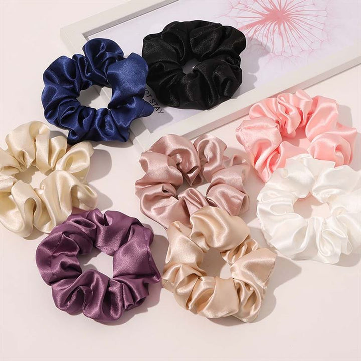 SOHO Satin Scrunchie - Navy - Hair Accessories