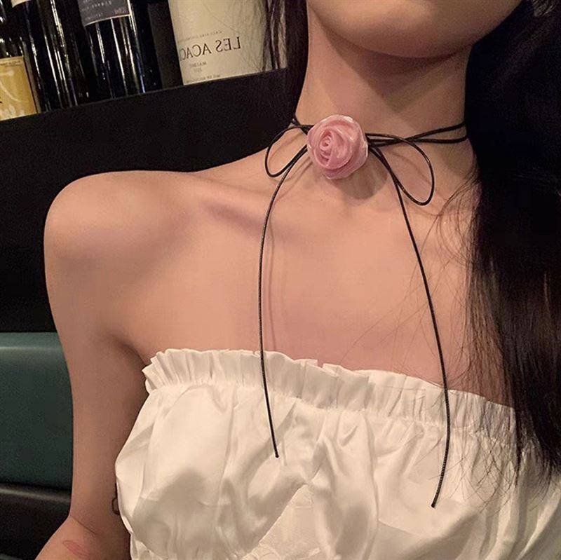 SOHO Shene Choker Necklace - Pink - | Fashiongirl