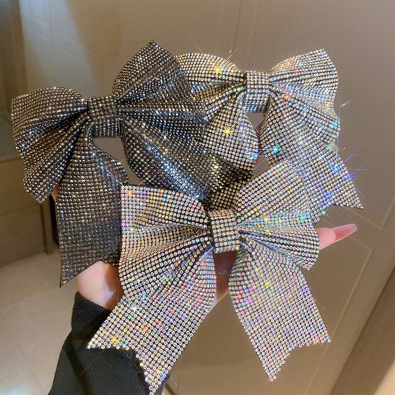 SOHO Victoria Bow Hair Clip - Black - Hair Accessories | Fashiongirl