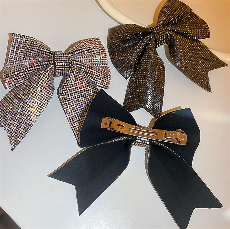 SOHO Victoria Bow Hair Clip - Silver - Hair Accessories | Fashiongirl