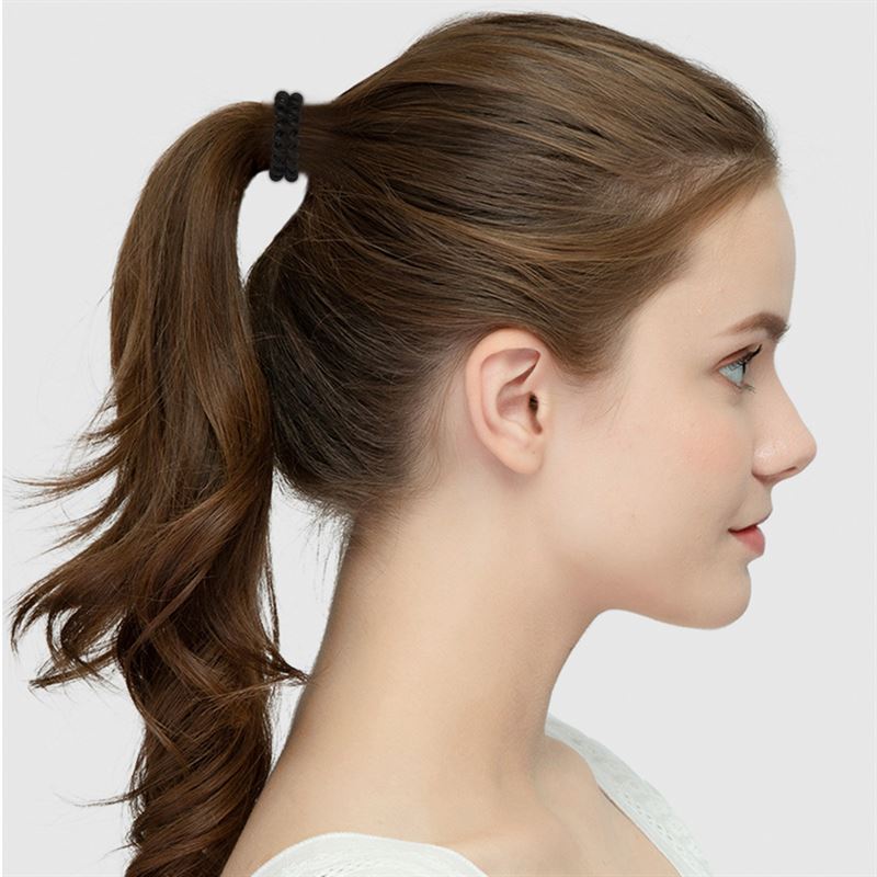 SOHO Wave Spiral Hair elastics - Brown - Hair Accessories | Fashiongirl