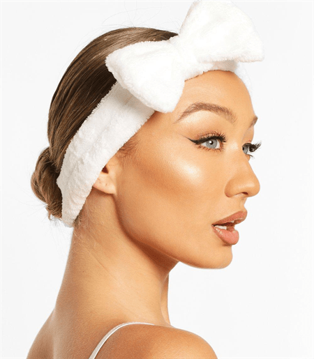 Spa Hairband with bow - for skincare, make - up application and more. - Hair Accessories | Fashiongirl