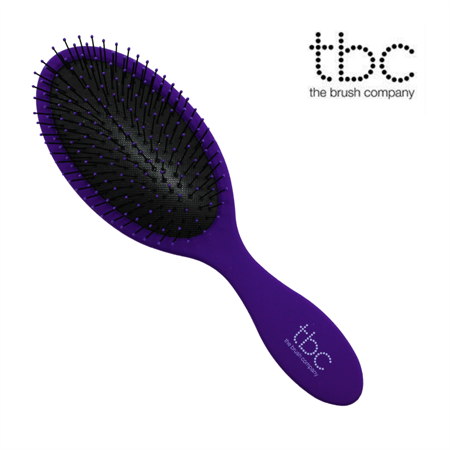 TBC The Wet &amp; Dry Brush Detangler Hair Brush - Purple Pure Purple - Hair Styling tool