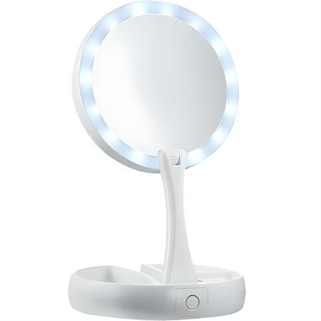 UNIQ Foldable Makeup mirror with LED light and 10x magnification (Foldable mirror) - | Fashiongirl