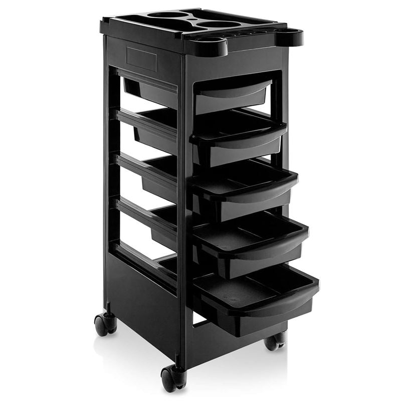UNIQ hairdressing trolley / trolley roller table - Black - | Fashiongirl