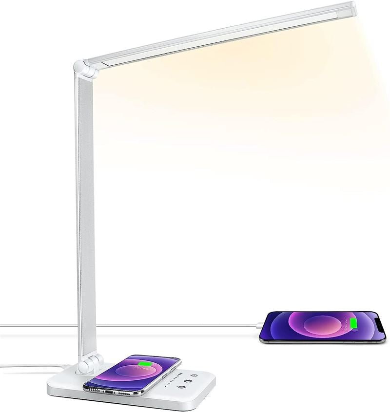 UNIQ LED Nail Table Lamp with wireless charging - Silver - | Fashiongirl
