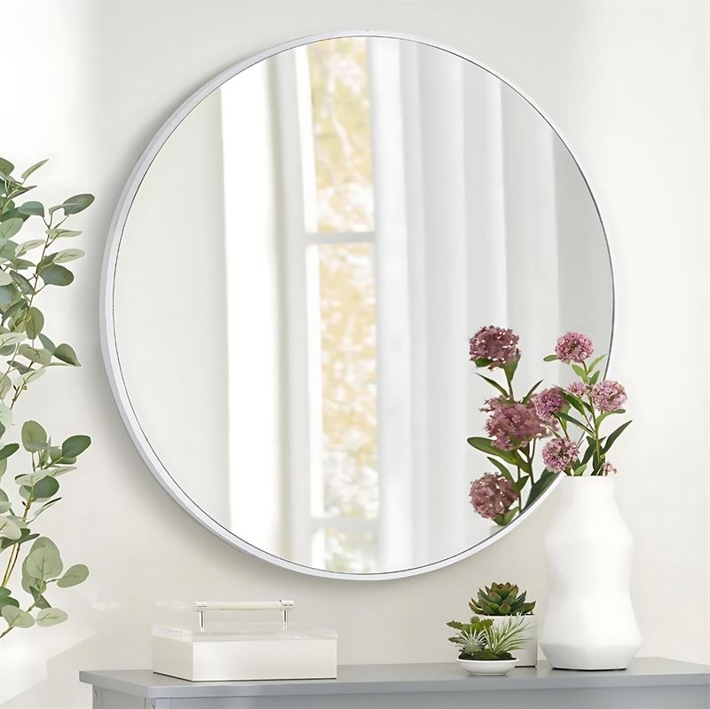 UNIQ Oslo Round Mirror - Ø50 cm White - | Fashiongirl