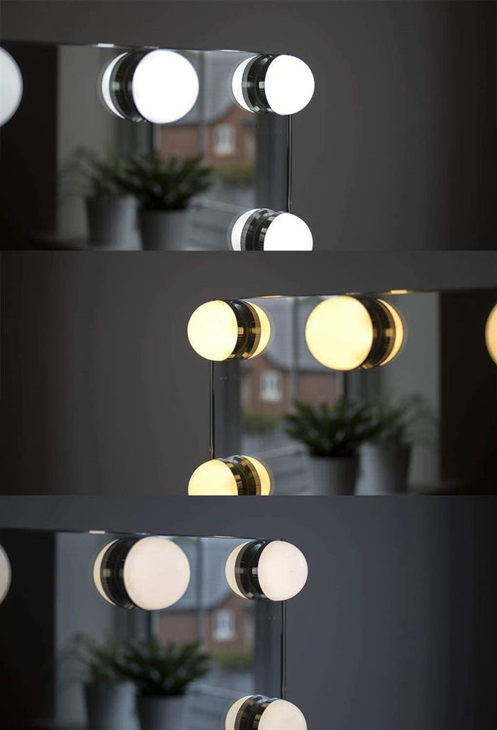 UNIQ XL Luxury Hollywood Vanity Mirror with 15 LED Lights and Touch Function – White - Mirror