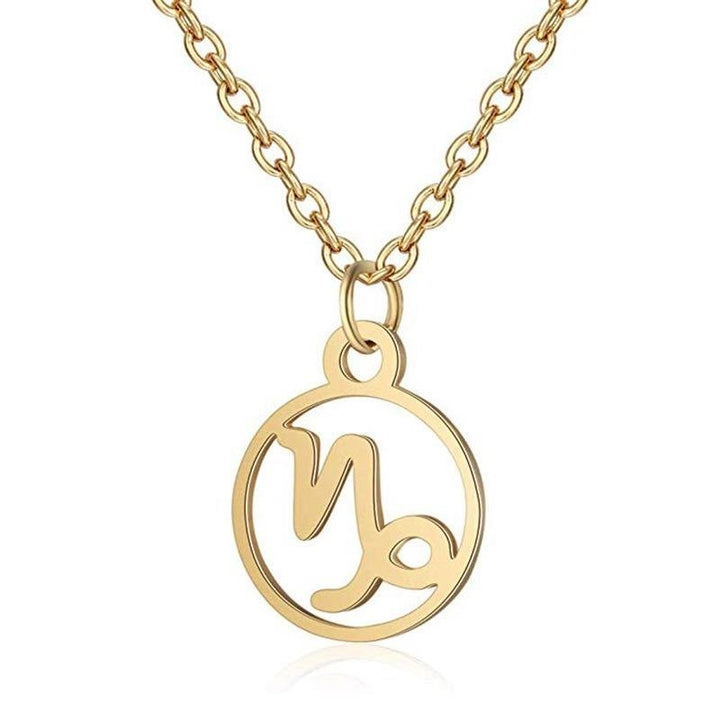 Zodiac Necklace: Capricorn - Zodiac, Gold - | Fashiongirl
