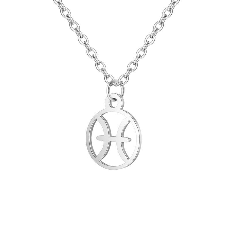 Zodiac Necklace: Pisces - Zodiac, Silver - | Fashiongirl